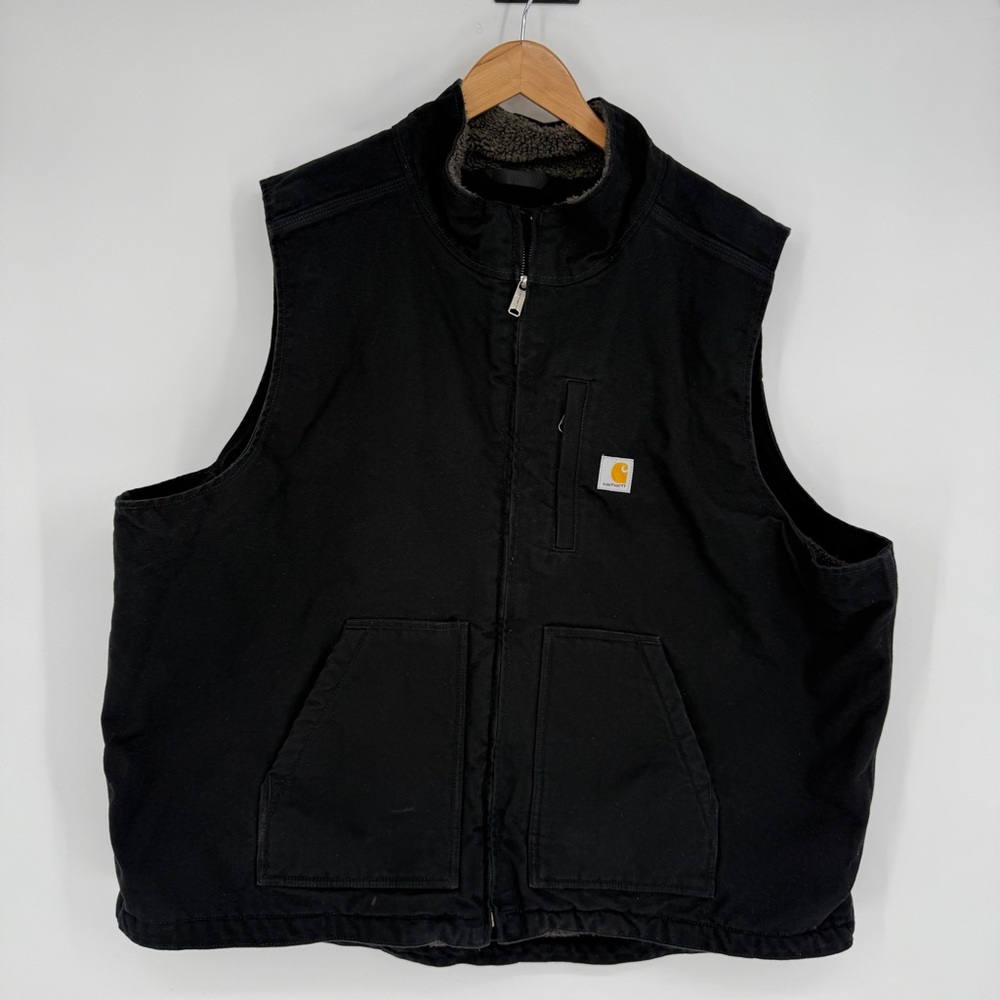 Carhartt Duck Vest Black Size 3XL